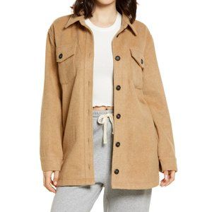 NWT Thread & Supply Camel Colored Shirt Jacket Shacket Medium